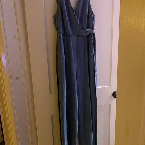 Anthropologie Pilcro and the Letterpress denim wrap front jumpsuit. - Picture 2 of 2